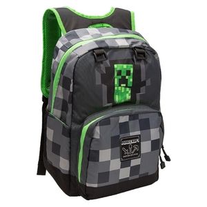 Jinx Minecraft Grey Green Creeper Backpack